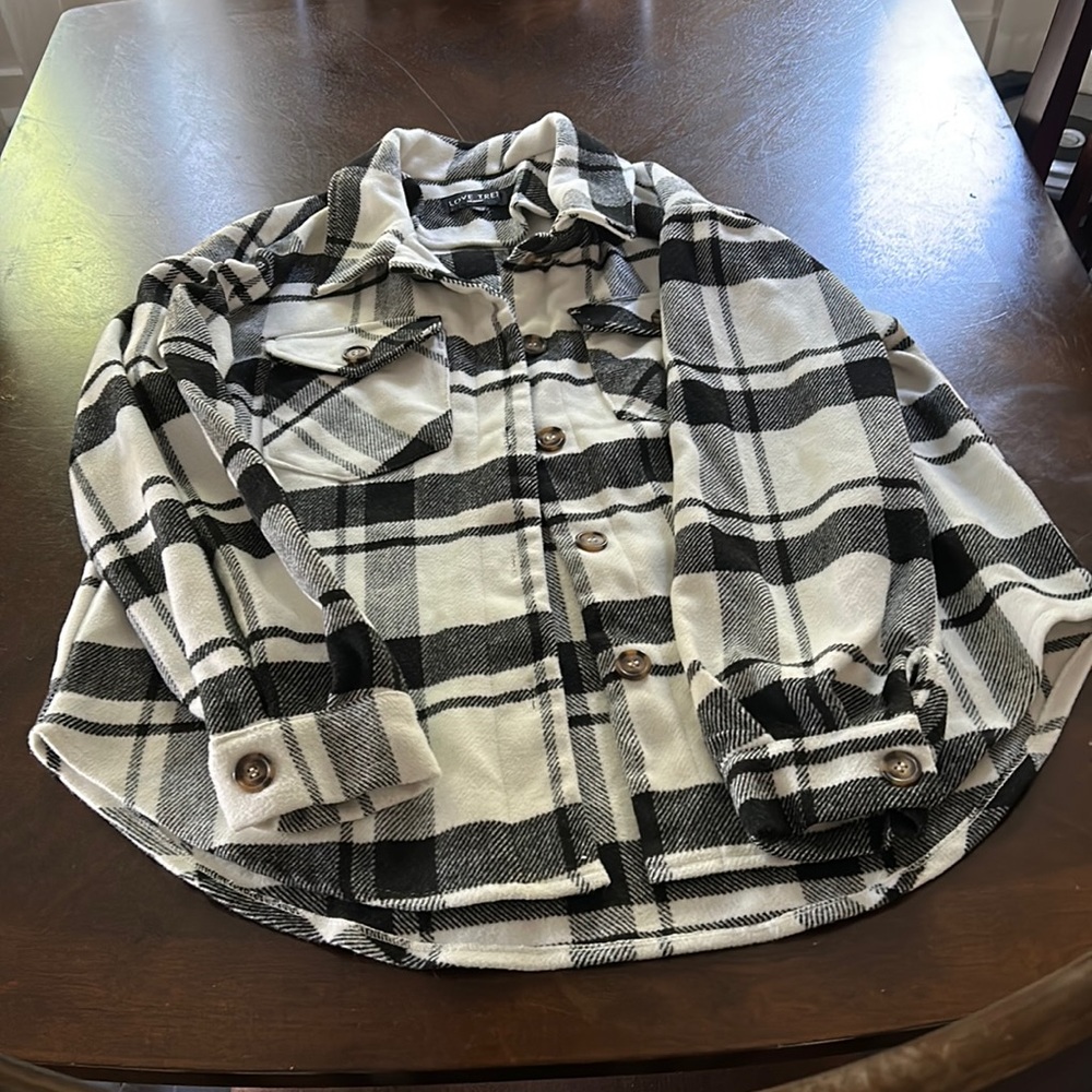 Plaid jacket in excellent used condition
